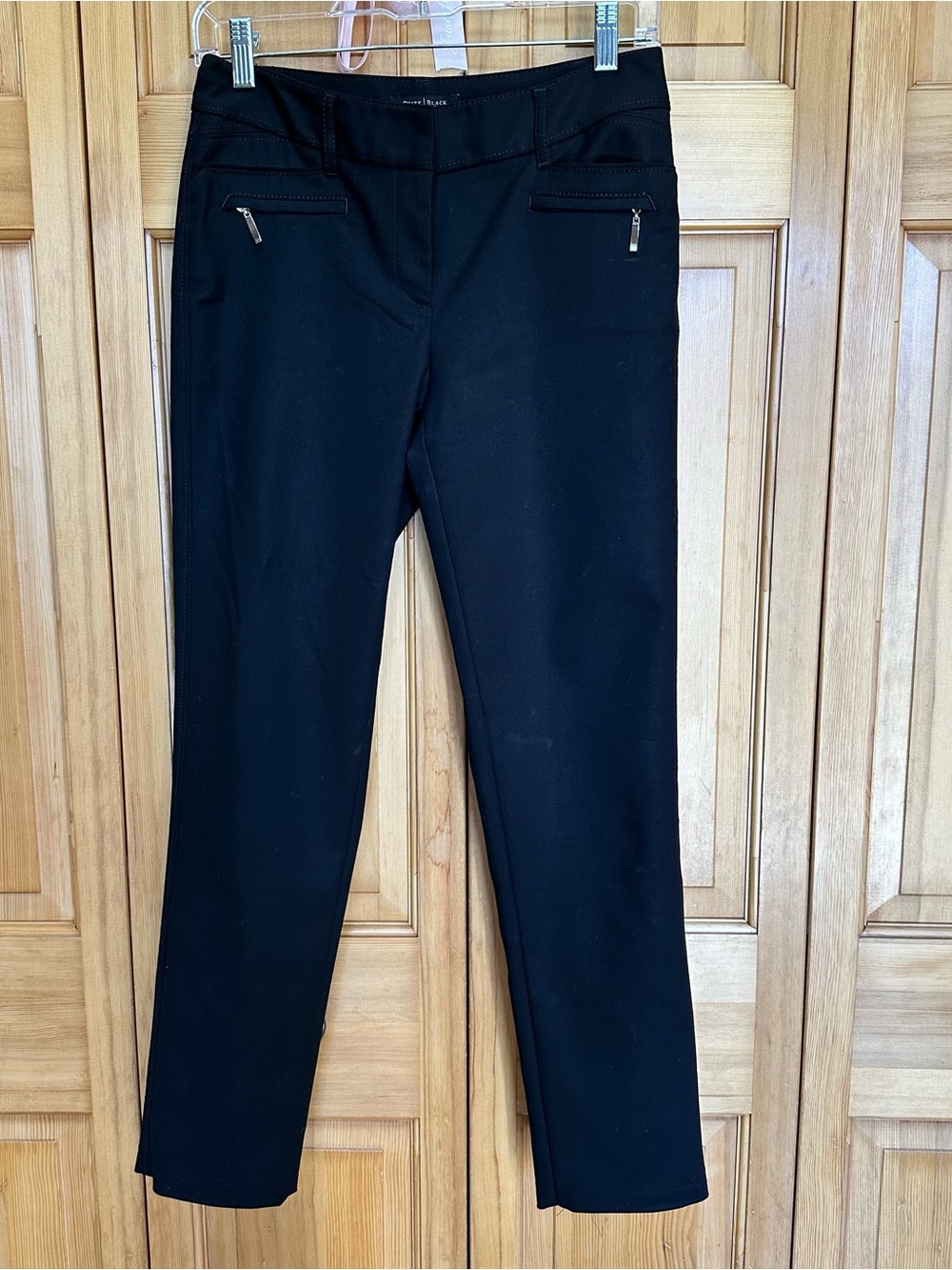 White House Black Market Slim Ankle Pants Black Perfect Form 0R #120